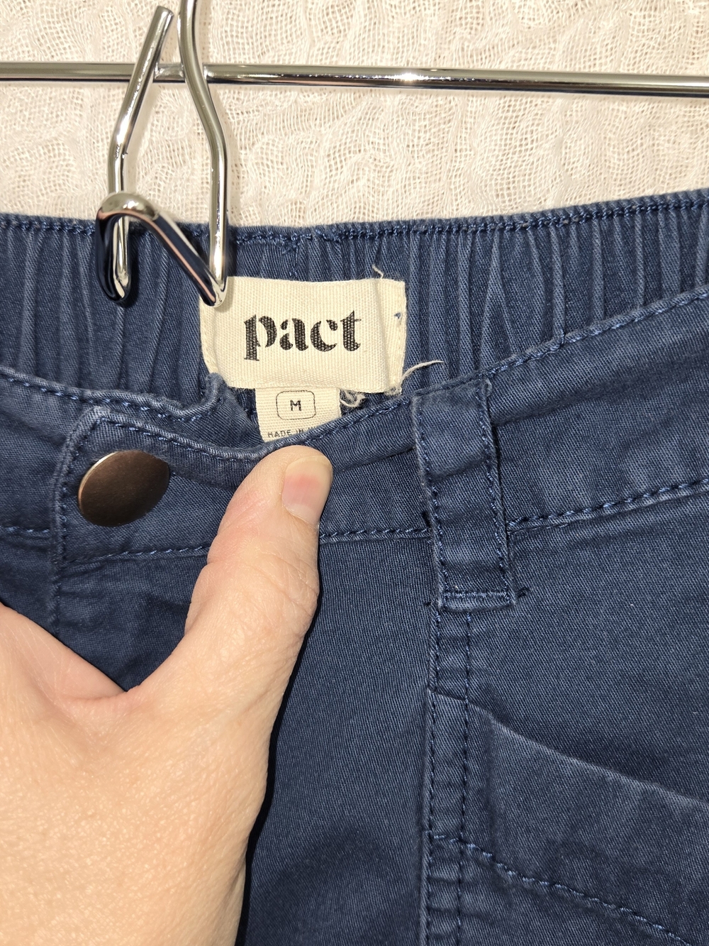 Pact‎ Women's Dark Blue Straight Leg Pants Size Medium - Picture 3 of 8